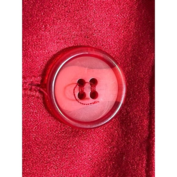 Maggie Sweet Jacket M Red Blazer Mature Feminine Retro Old Money Preppy Classic - Picture 3 of 11